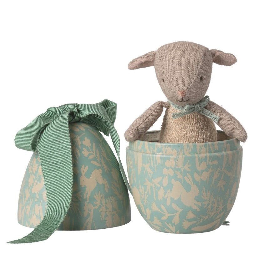 Maileg Easter Egg Small w Micro Lamb