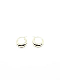 Silver Smooth Hoop Earrings