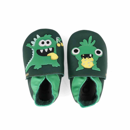 Bobux Soft Soles Messy Monster - Forest