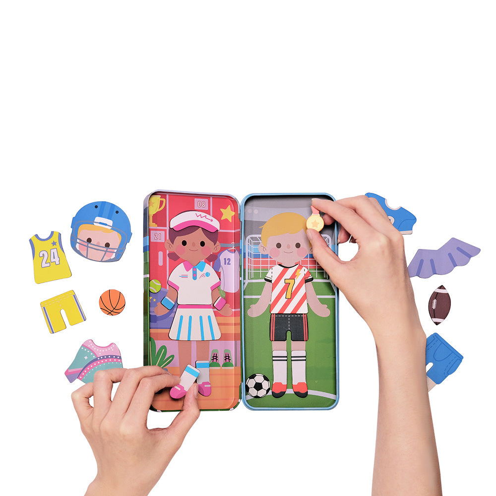 Magnetic Puzzle Box - Sports Stars