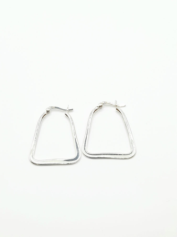 Sterling Silver Square Up Earrings