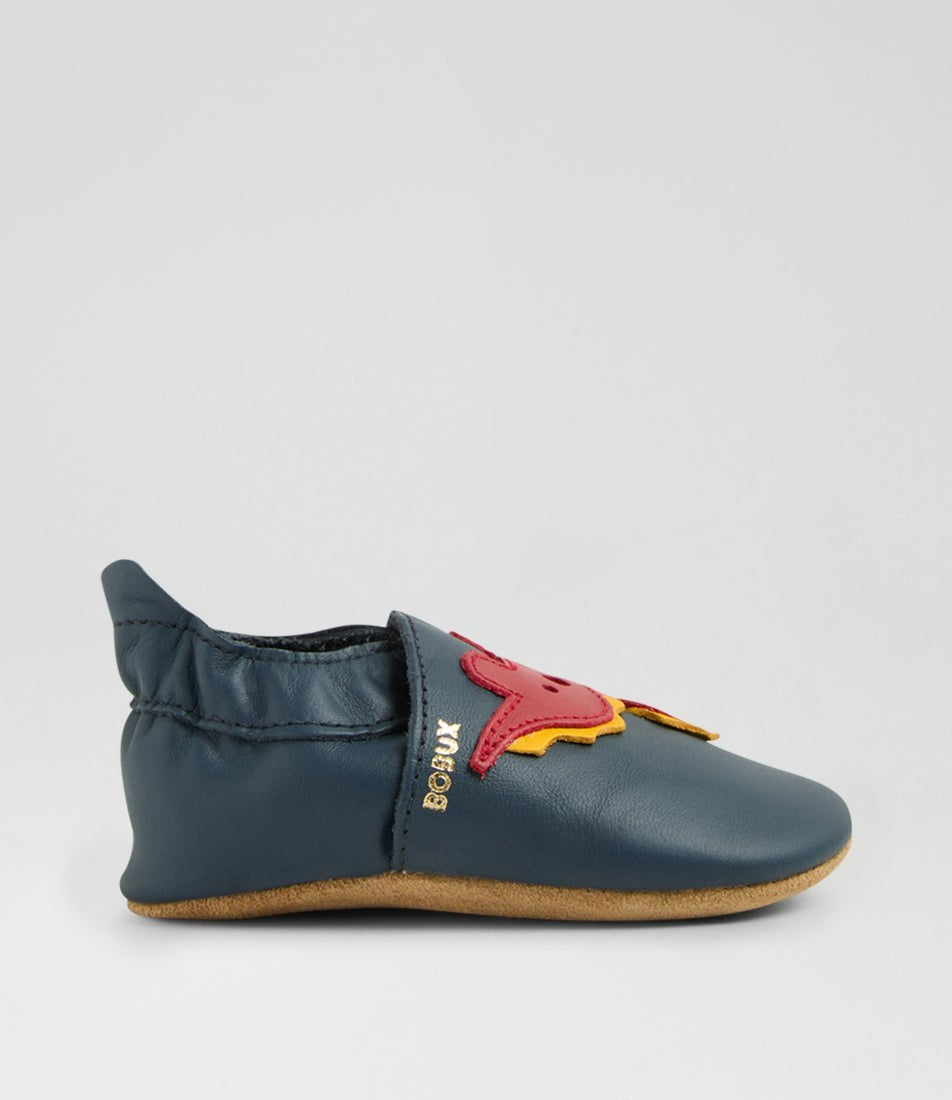 Bobux Soft Soles Dino - Blue