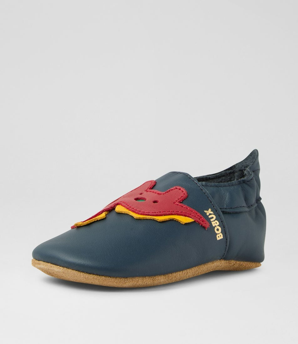 Bobux Soft Soles Dino - Blue