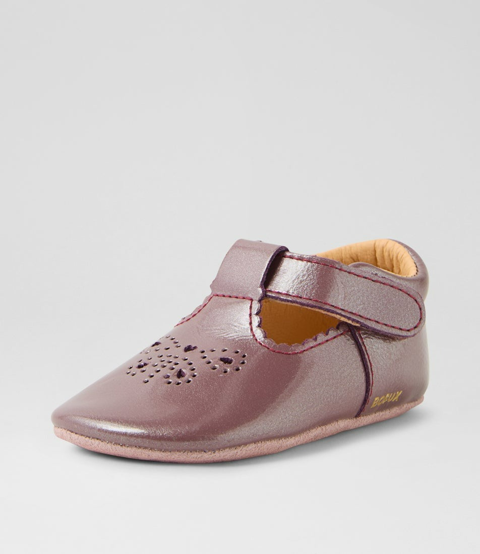 Bobux Soft Soles Flutterheart - Fig Patent