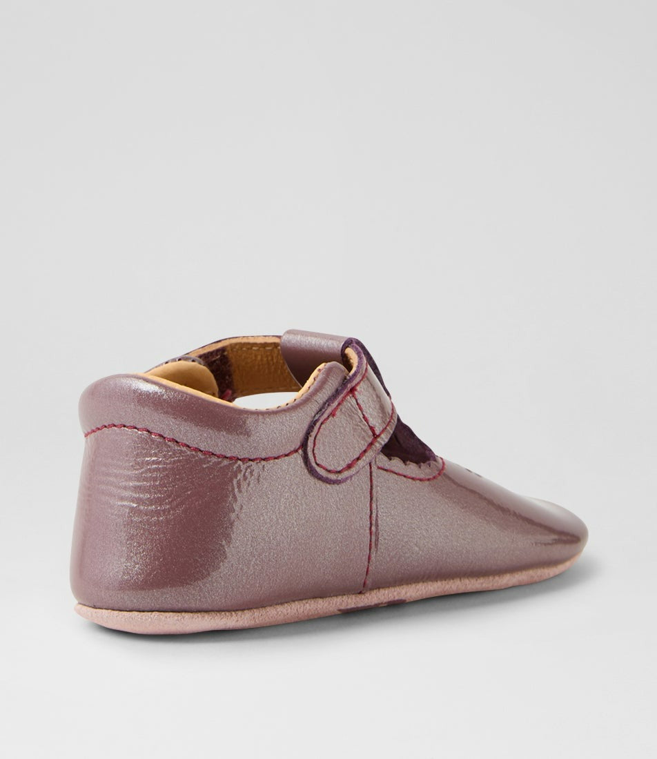 Bobux Soft Soles Flutterheart - Fig Patent