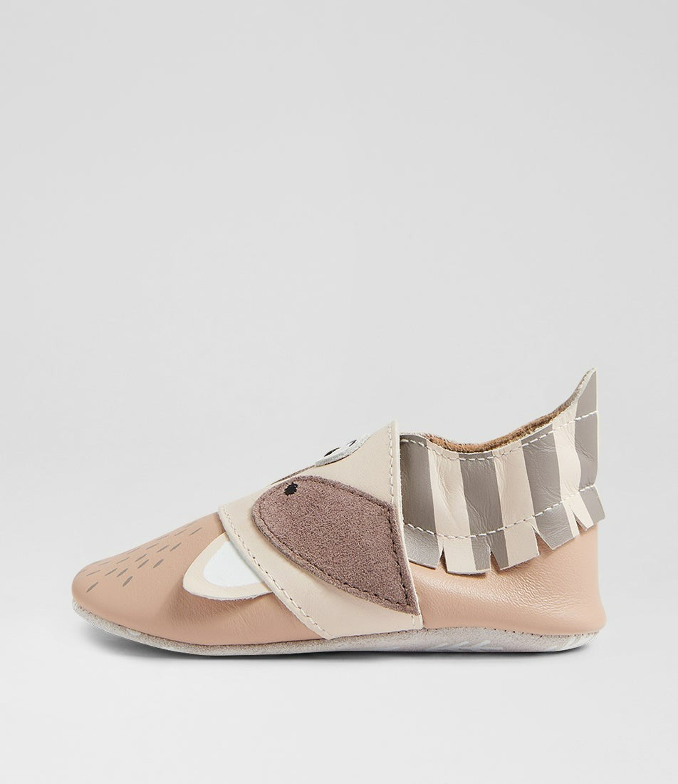 Bobux Soft Soles - Rickie Pearl/Beige