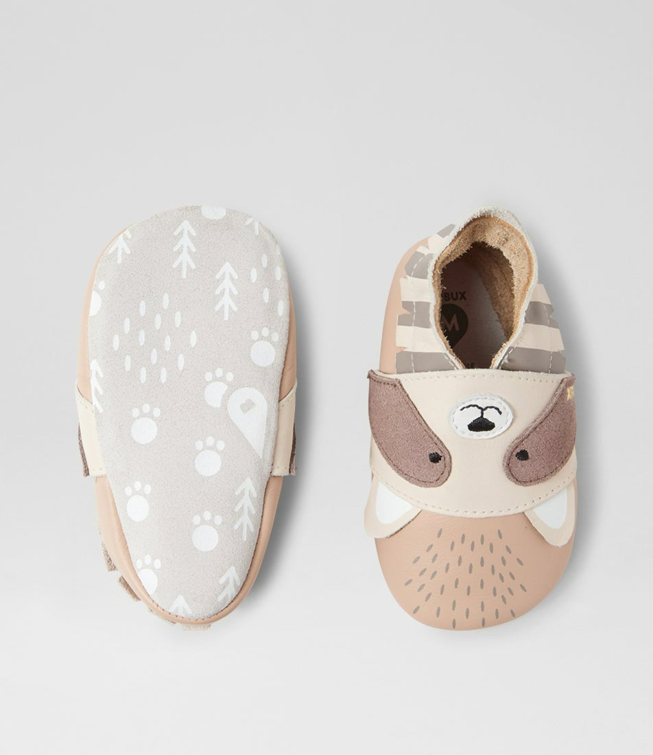 Bobux Soft Soles - Rickie Pearl/Beige