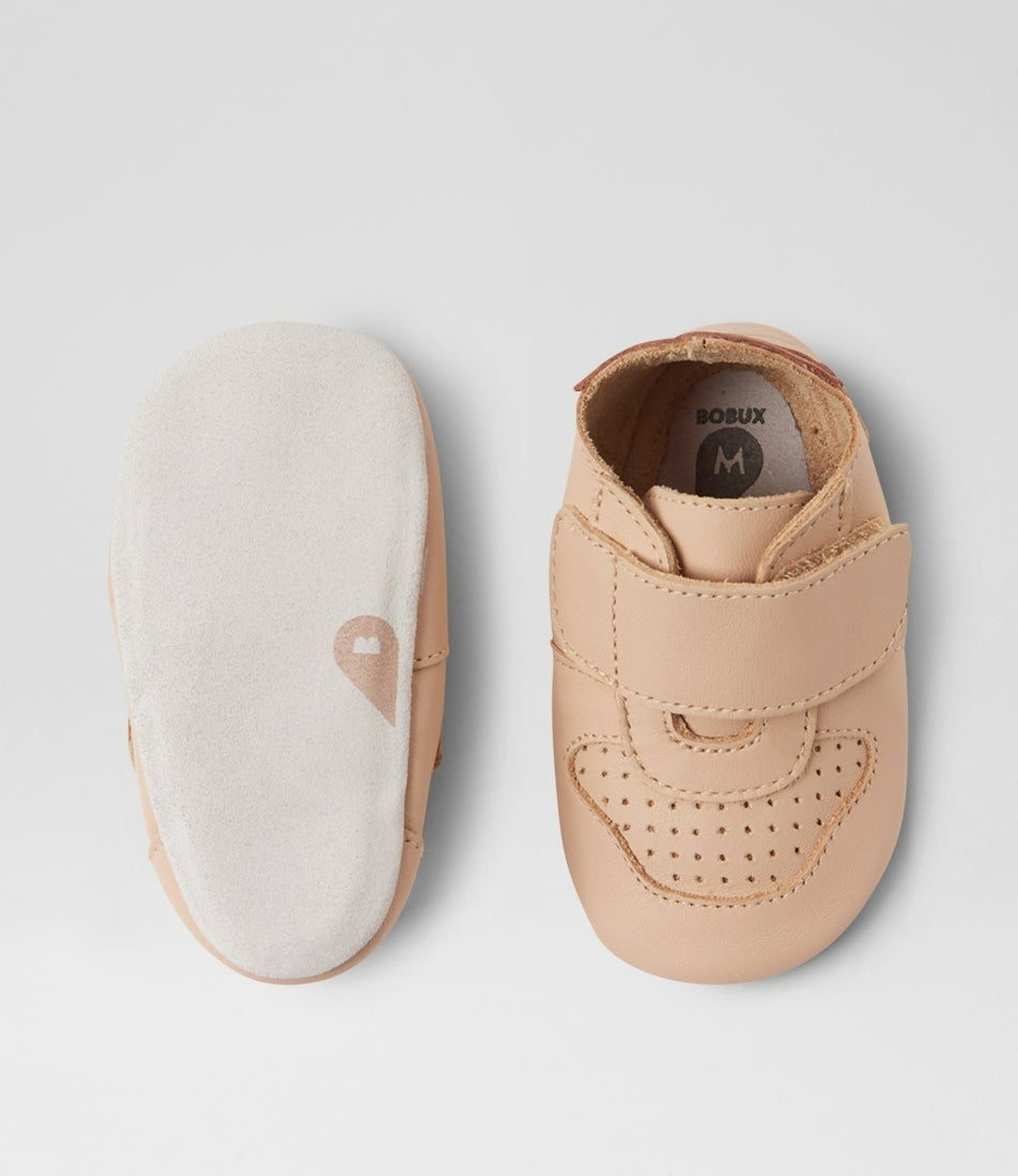 Bobux Soft Soles - Riley Mini Beige Toffee