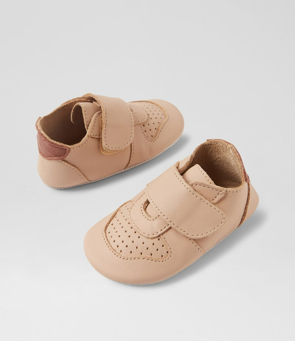 Bobux Soft Soles - Riley Mini Beige Toffee