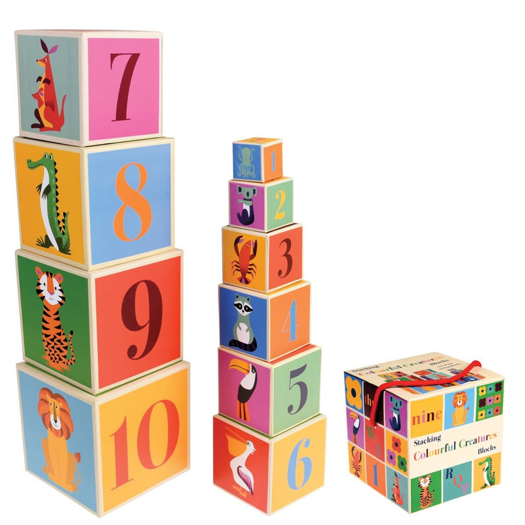 Stacking Blocks - Colourful Creatures