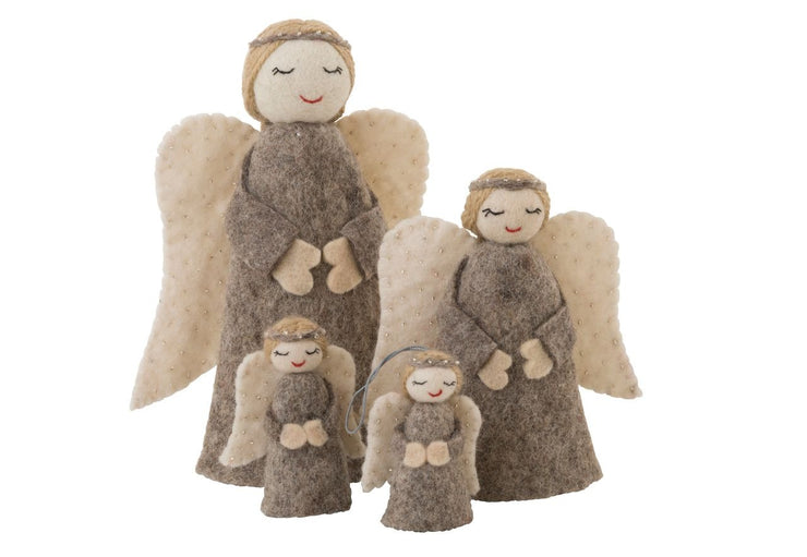 Xmas 25 Decoration: Standing Angel Natural - Large