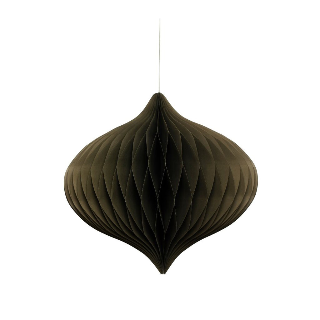 Statement Jewel Ornament - Olive Green 30cm