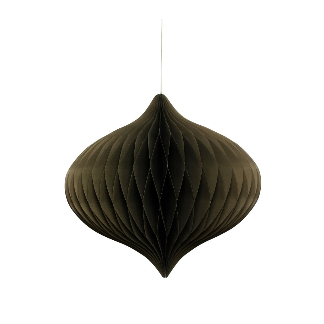 Statement Jewel Ornament - Olive Green 30cm