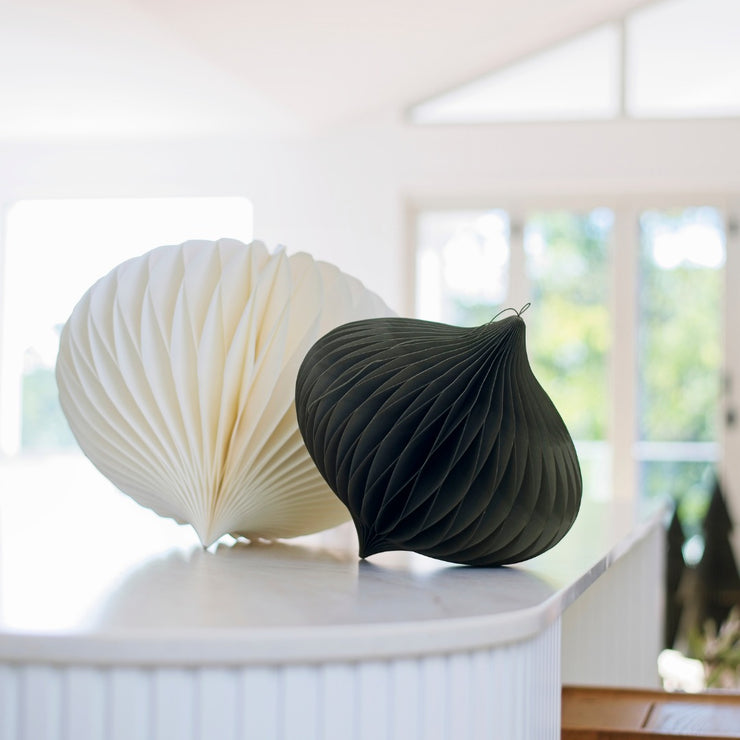 Statement Jewel Ornament - Olive Green 30cm