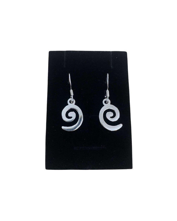 Sterling Silver Koru Earrings