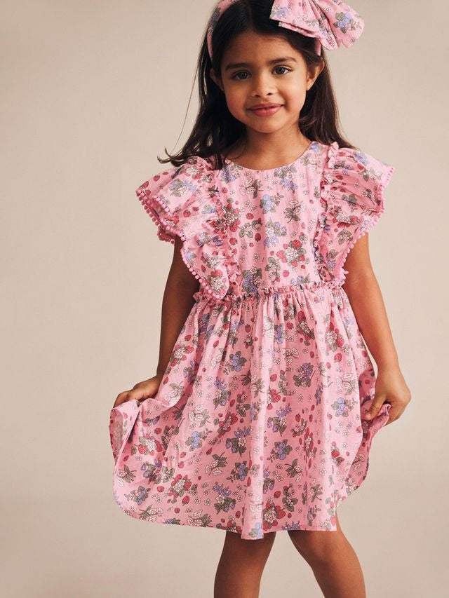 Strawberry Garden Sunday Best Dress - Strawberry