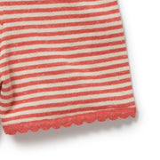 Strawberry Swirl Organic Knitted Stripe Set