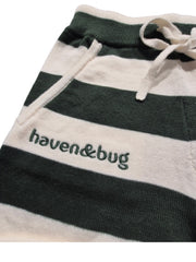 Stripe Logo Shorts - Forest