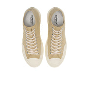 2433 Works High Cut Cotton Canvas Beige Off White