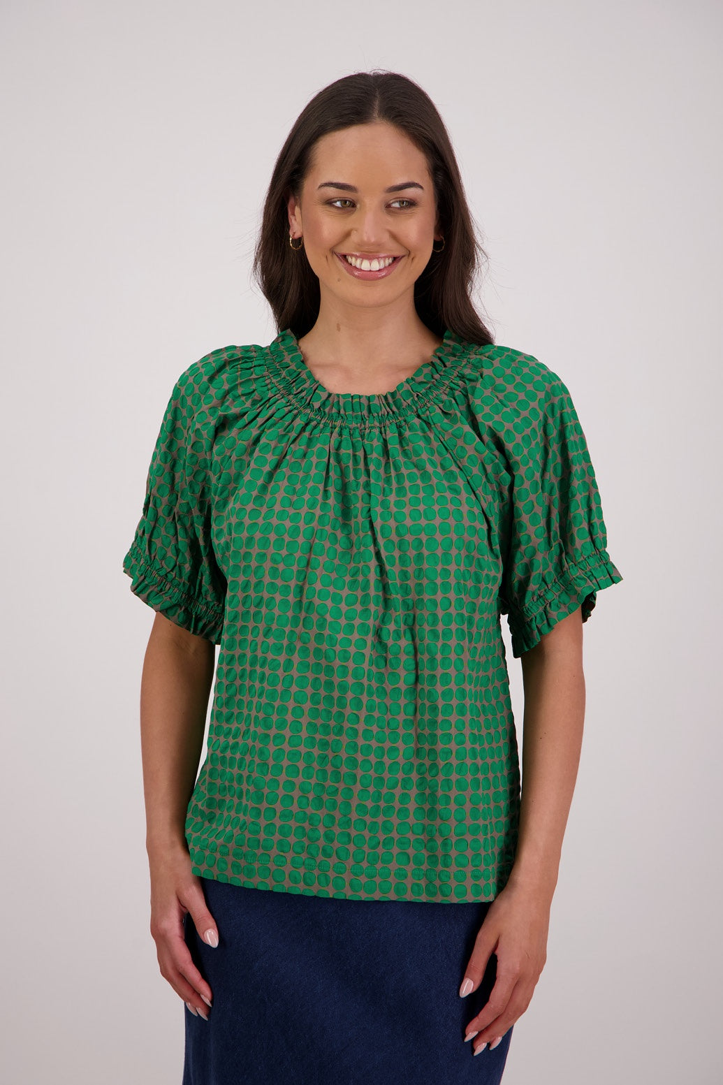 Briarwood Tammy Top - Grey/Green