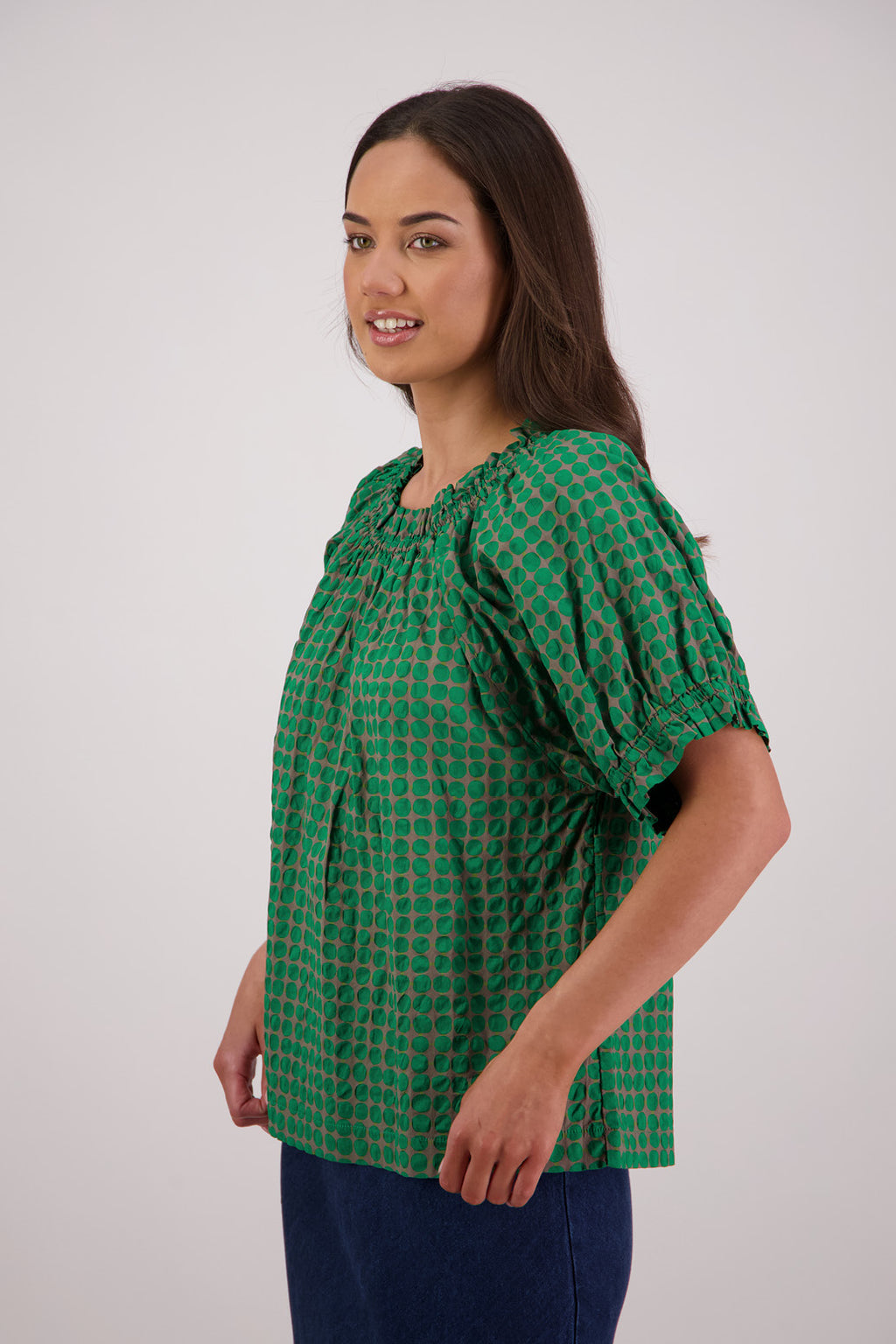 Briarwood Tammy Top - Grey/Green