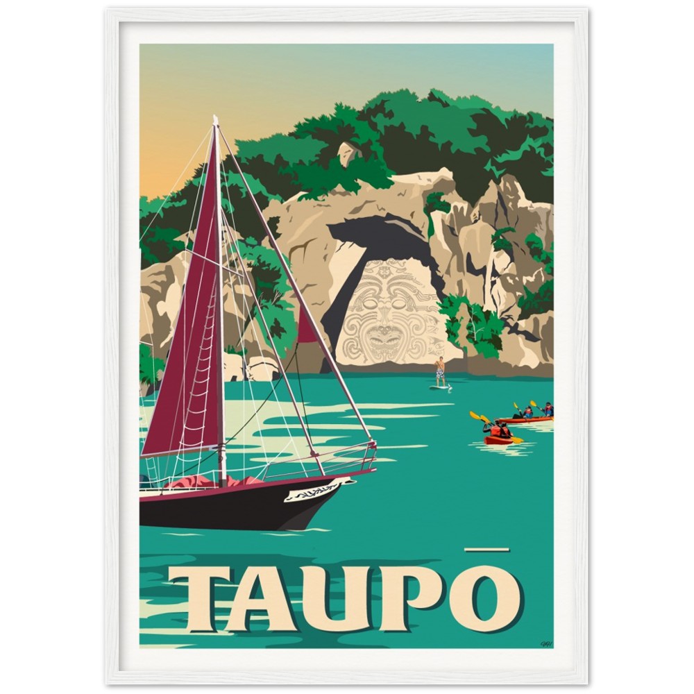 Taupō Carvings Print