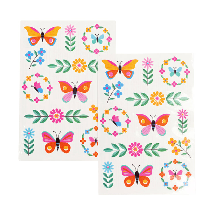 Temporary Tattoos - Floral Flutter