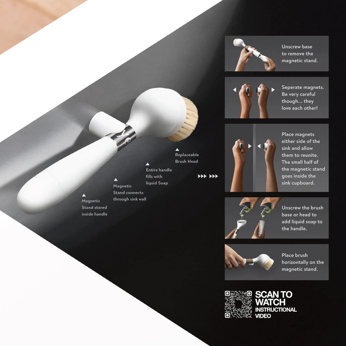 The ONE Brush - With Magnetic Stand