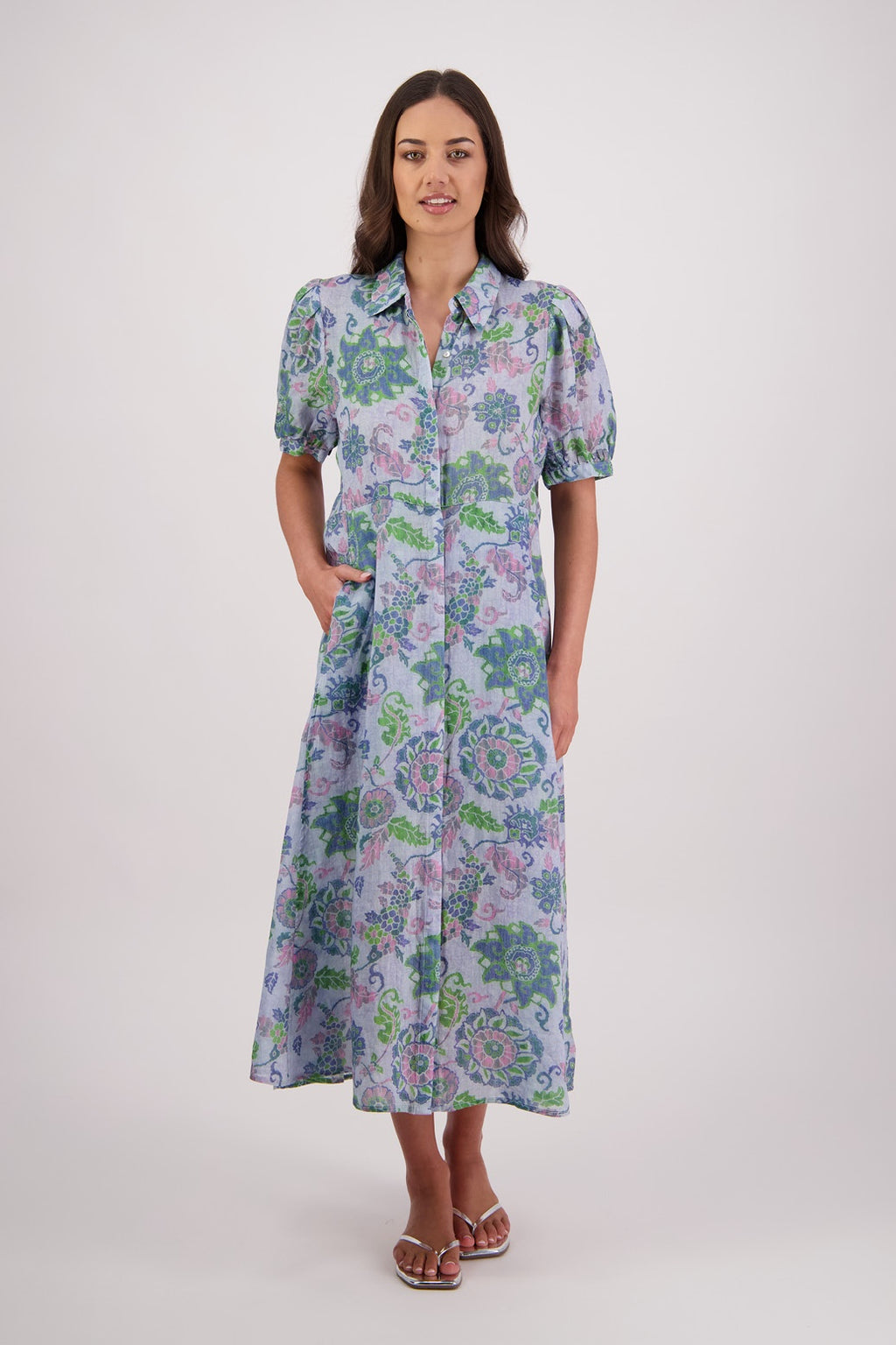 Briarwood Thelma Dress - Blue Floral