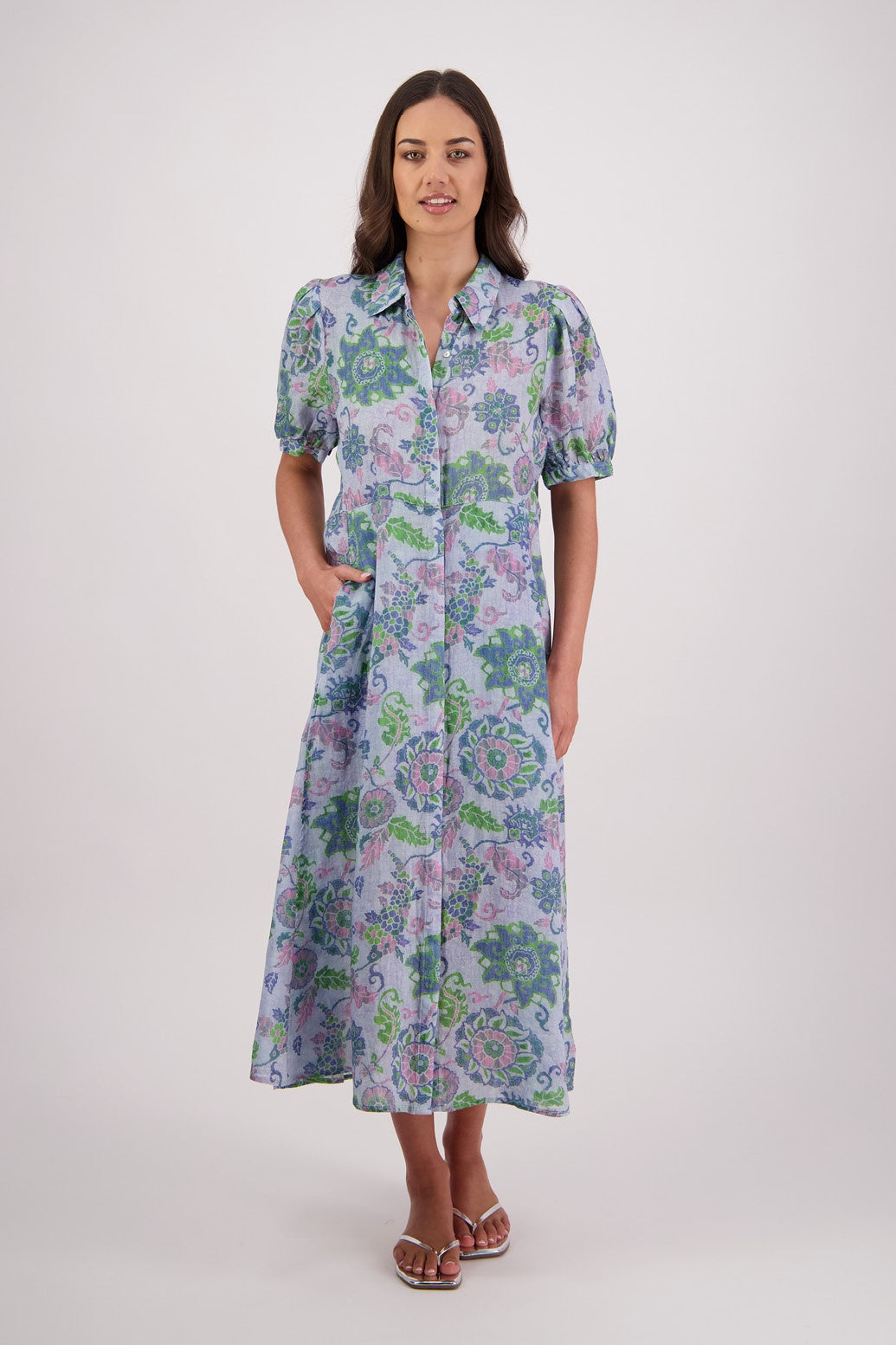 Briarwood Thelma Dress - Blue Floral