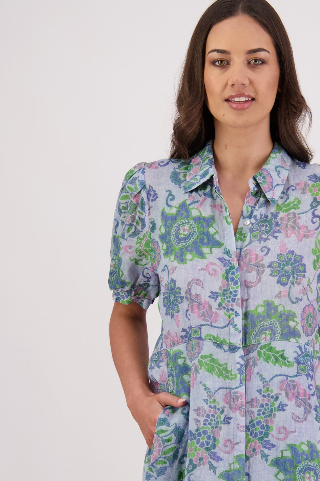Briarwood Thelma Dress - Blue Floral