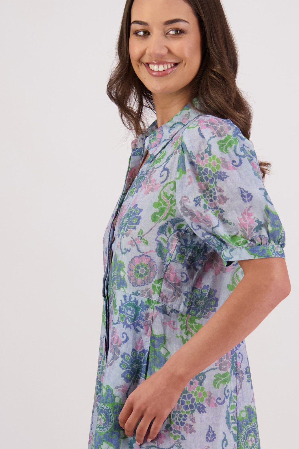 Briarwood Thelma Dress - Blue Floral