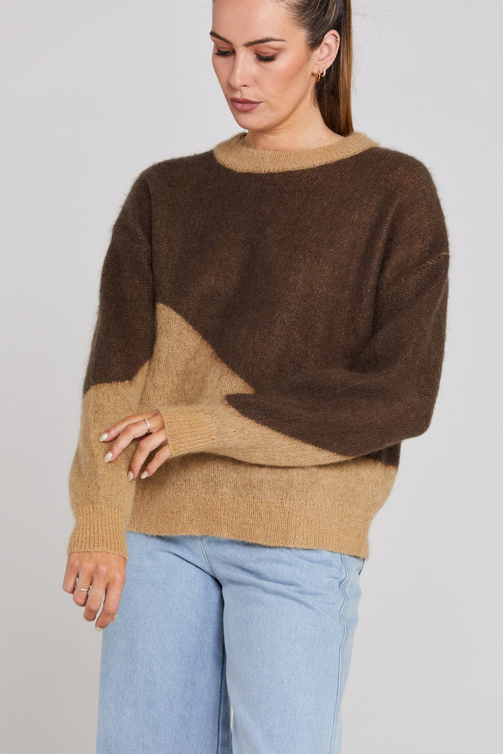 Split Jumper - Mocha  Was $229 NOW