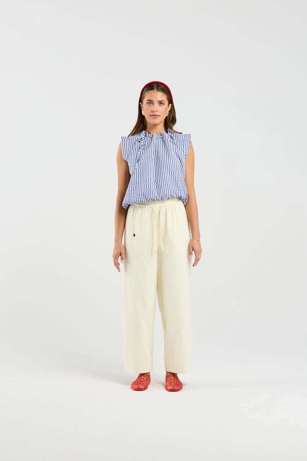 Lustre Top - Carnival Stripe