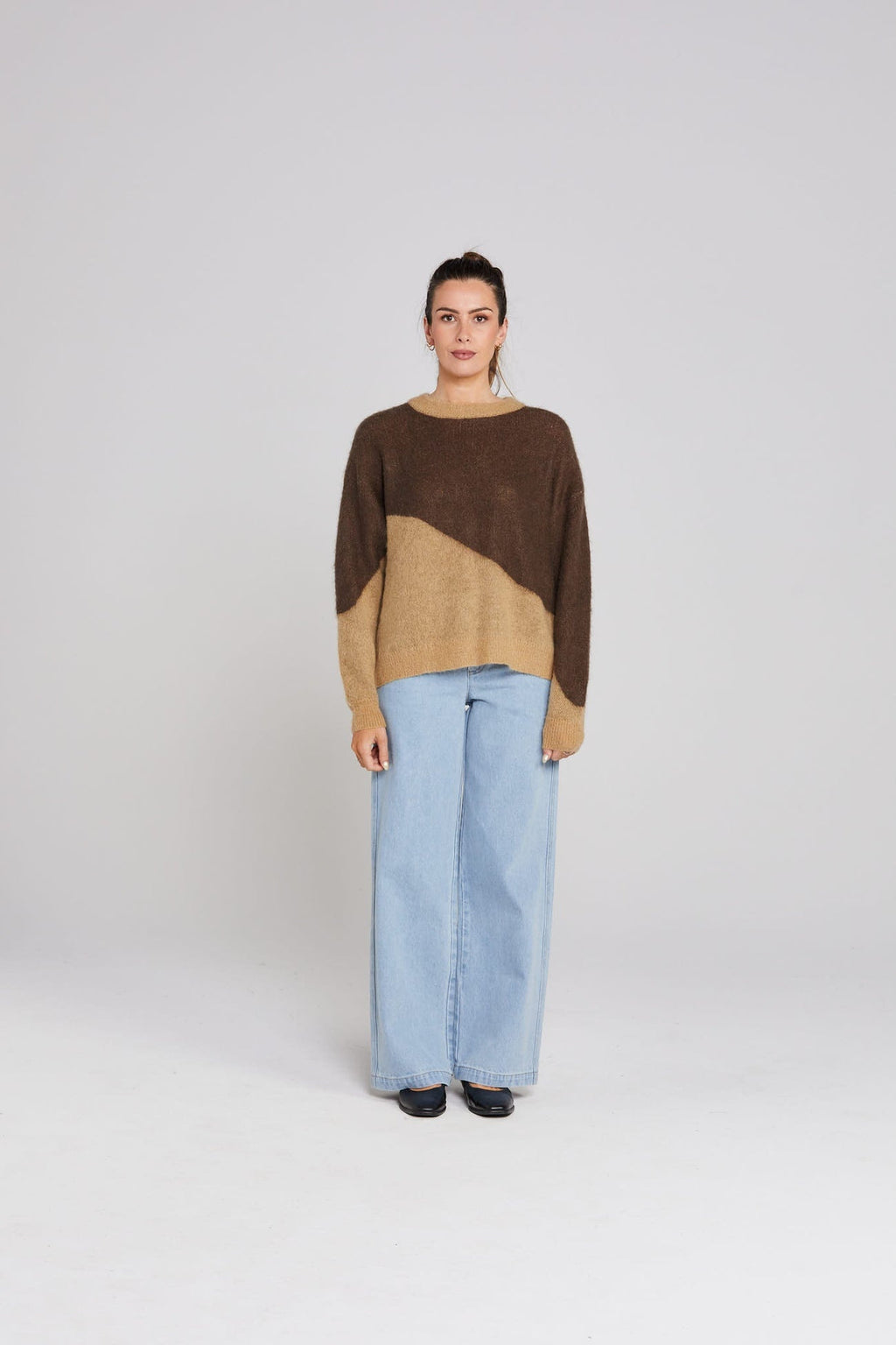 Split Jumper - Mocha  Was $229 NOW