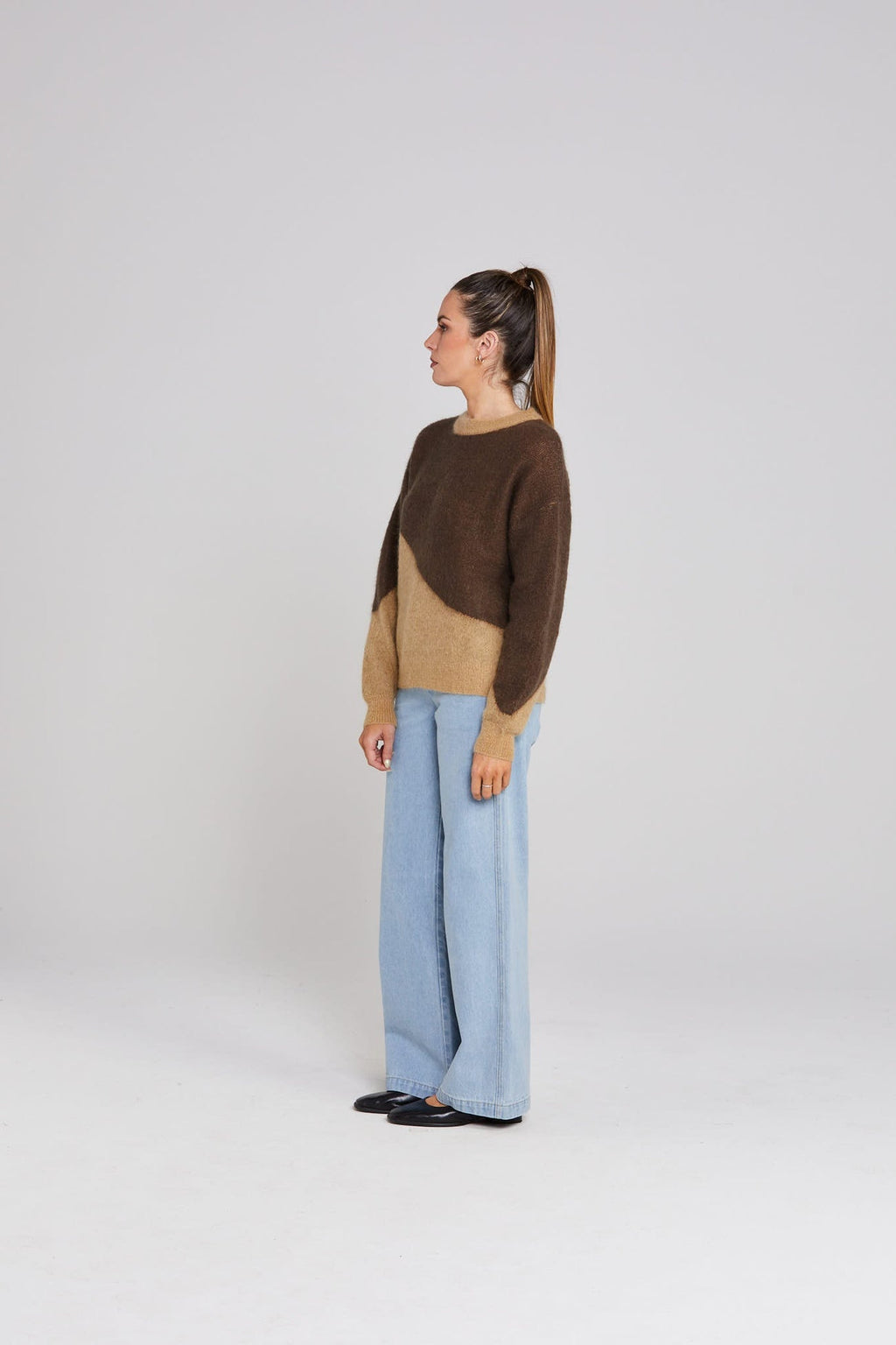 Split Jumper - Mocha  Was $229 NOW