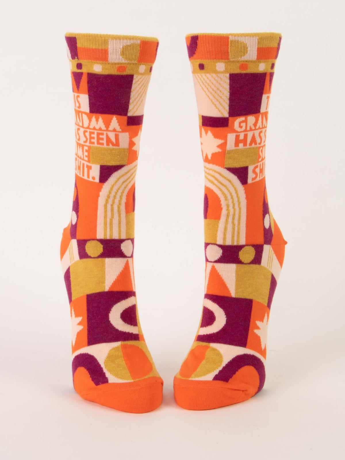 Womens Crew Socks - This Grandma Has Seen Some Shit