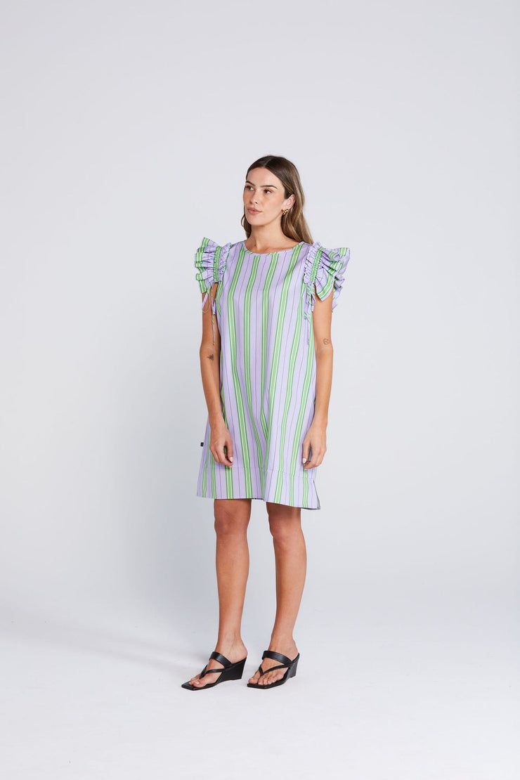 Tiesy Dress - Royal Fern