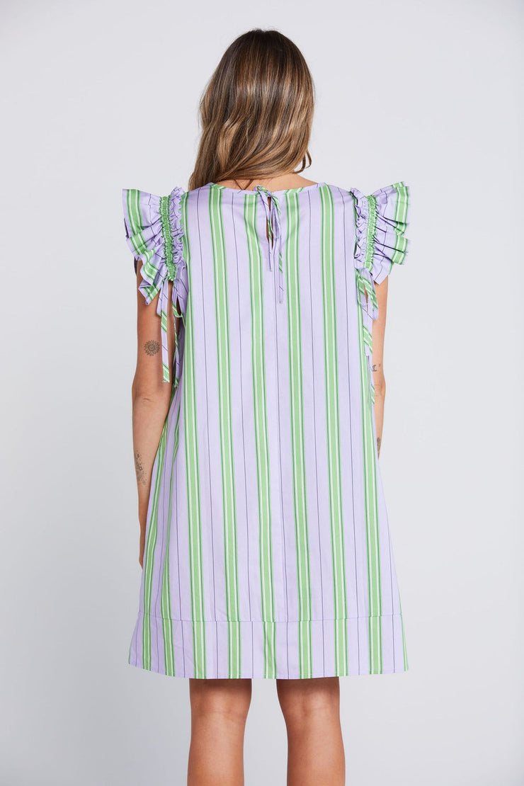 Tiesy Dress - Royal Fern