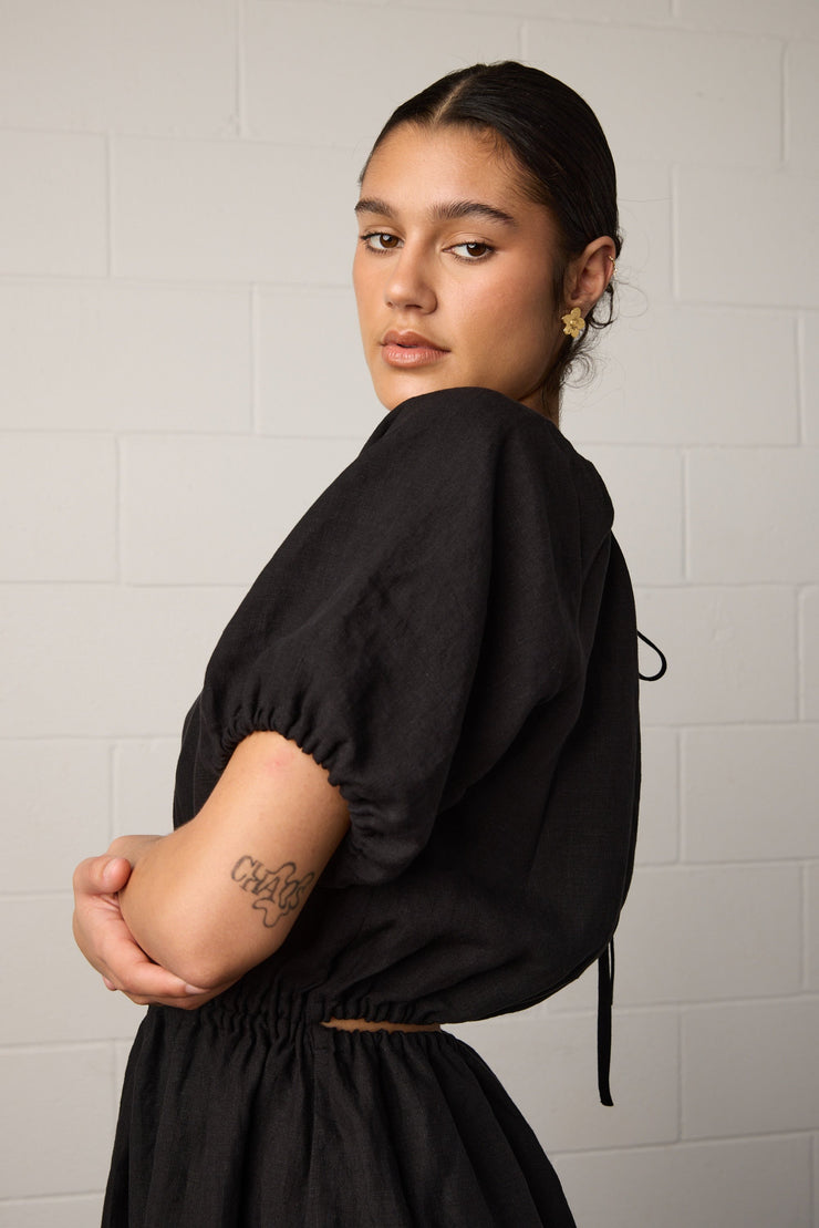 Harlow Dress - Black Was $389 Now