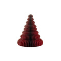 Tree Standing Classic Red w Silver Glitter Edge 15cm