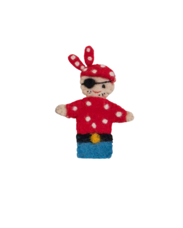 Felt Finger Puppets - Red Pirate