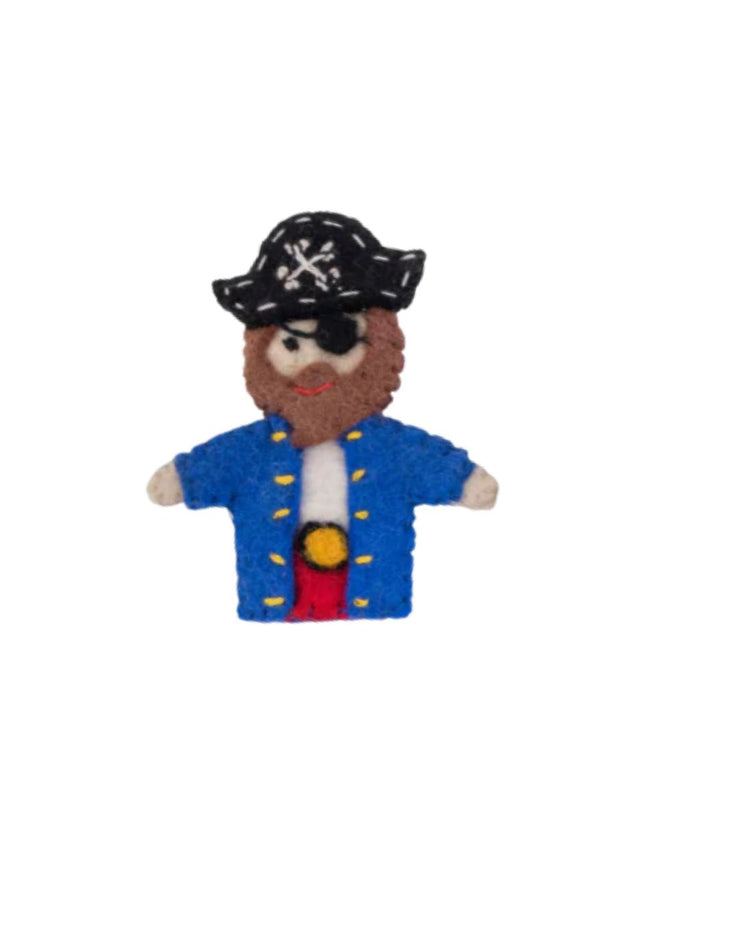 Felt Finger Puppet - Blue Pirate