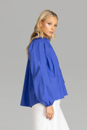 Veronica Top - Juniper Blue