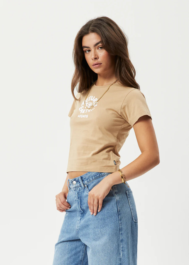 Taylor - Recycled Baby Tee - Tan Was $70 Now