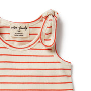 Organic Tie Singlet - Petite Rouge Was $35.90 NOW