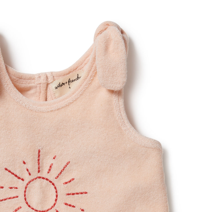 Organic Terry Tie Singlet - Sunshine Was $39.90 NOW