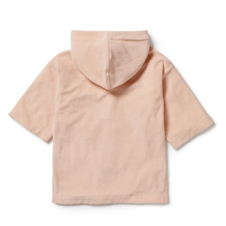 Cotton Terry Hooded Beach Towel - Antique Pink Was $60 Now