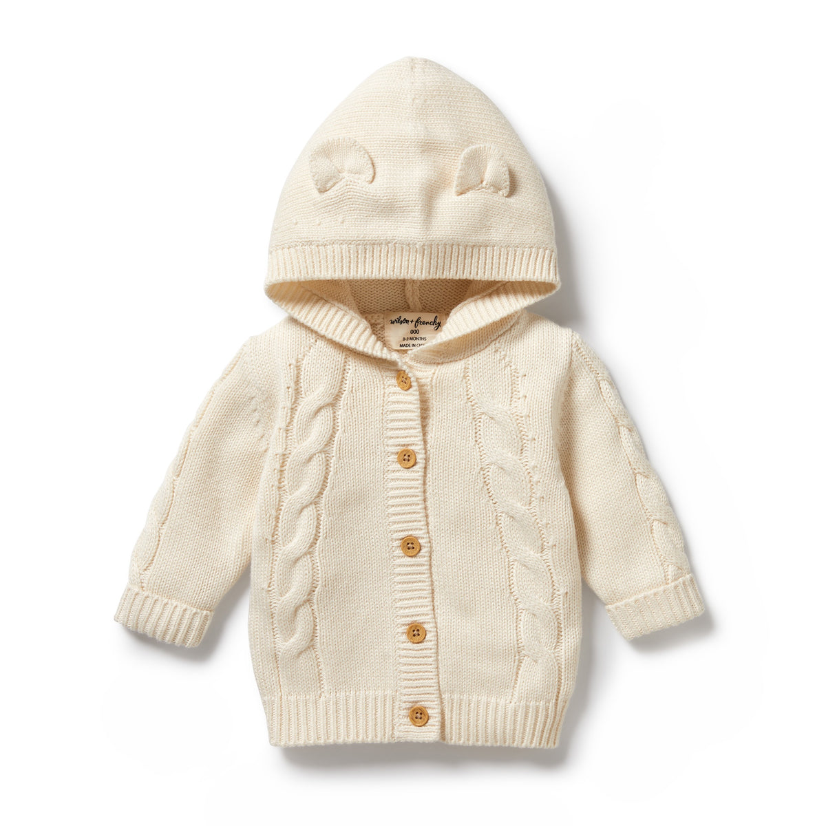 Cable Knitted Jacket - Ecru Was $85 Now