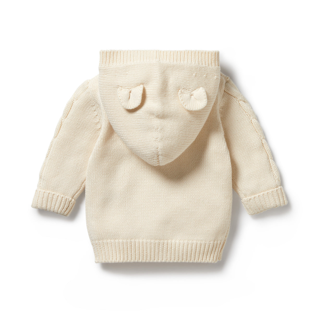Cable Knitted Jacket - Ecru Was $85 Now